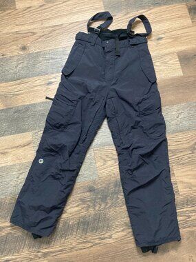 Fireball Advanced Men's Ski Snow Bib Pants Size M Navy Insulated Waterproof $350